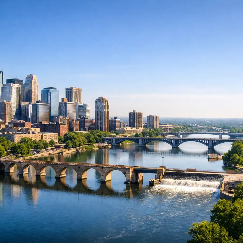 Minnesota road and landscape